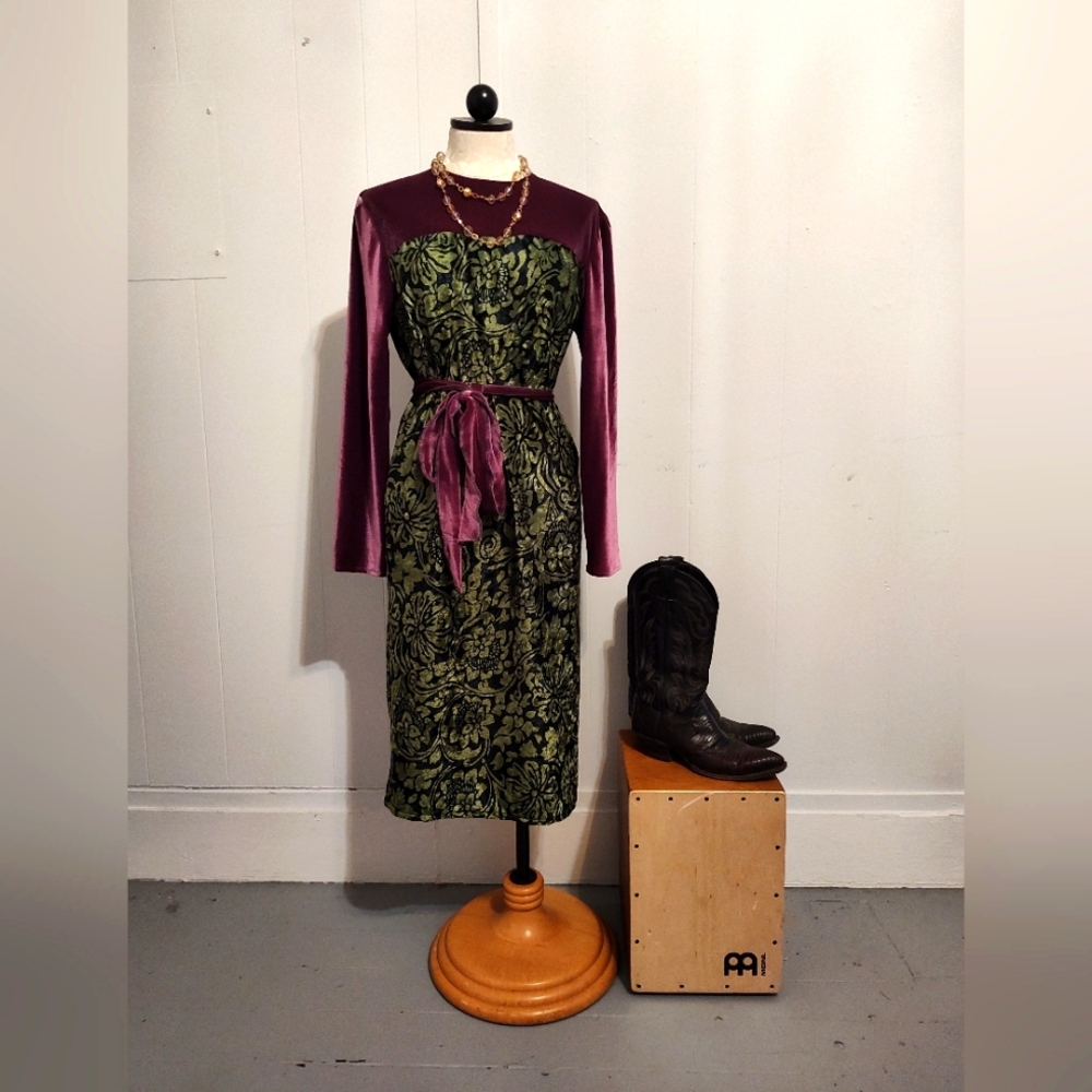 Handmade velvet dress